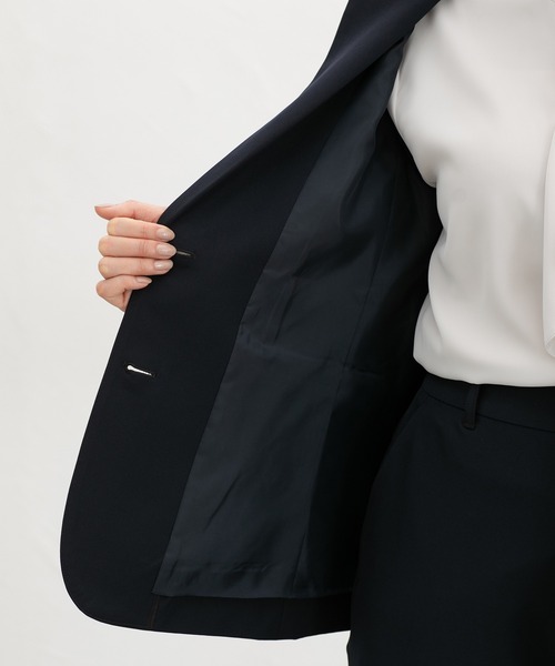 Honeys（ハニーズ）の「【ストレッチ・ウォッシャブル・イージーケア】２つ釦テーラードジャケット（テーラードジャケット・レディース・ライトグレー系2/ネイビー/ライトグレー系1/ブラック・3L/L/LL/M/S）」の19枚目の写真