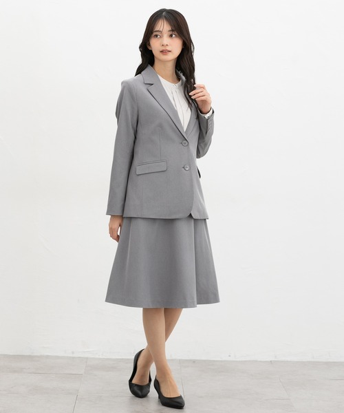 Honeys（ハニーズ）の「【ストレッチ・ウォッシャブル・イージーケア】２つ釦テーラードジャケット（テーラードジャケット・レディース・ライトグレー系2/ネイビー/ライトグレー系1/ブラック・3L/L/LL/M/S）」の20枚目の写真