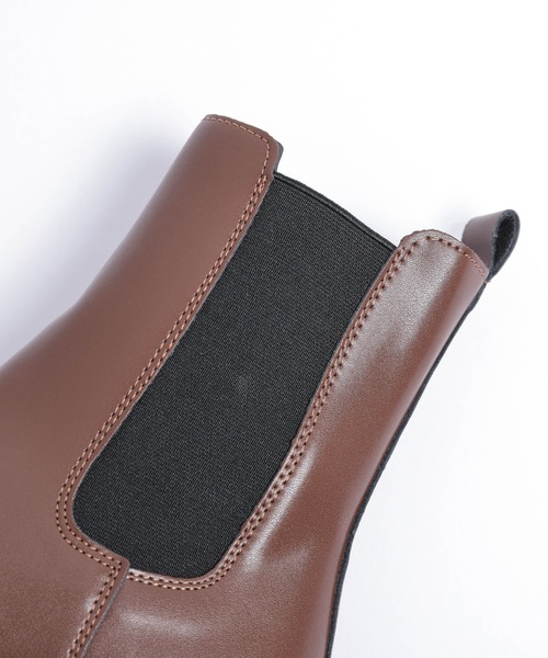 AMELY（エミリー）の「サイドゴア ショートブーツ（ブーツ・レディース・ブラウン/ブラック・40/39/38/37/36/35）」の15枚目の写真