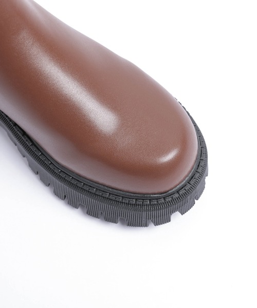 AMELY（エミリー）の「サイドゴア ショートブーツ（ブーツ・レディース・ブラウン/ブラック・40/39/38/37/36/35）」の16枚目の写真