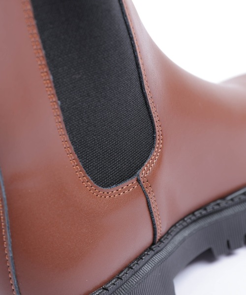 AMELY（エミリー）の「サイドゴア ショートブーツ（ブーツ・レディース・ブラウン/ブラック・40/39/38/37/36/35）」の19枚目の写真