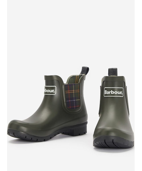 Barbour（バブアー）の「Kingham サイドゴア レインブーツ（レディース）（レインシューズ・レディース・ブラック/オリーブ・4/5/3）」の4枚目の写真