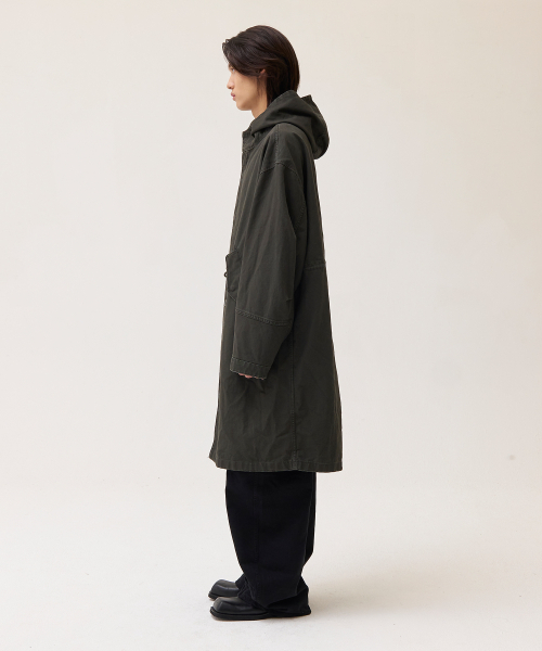 AKECII(アケシ)の「ダスティウォッシュフィッシュテールパーカー_カーキ(ミリタリージャケット・メンズ・その他・MEDIUM/LARGE)」の6枚目の写真