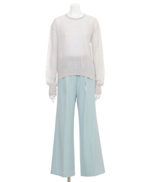 emmi（エミ）の「emmiジャガードゴムタックパンツ（その他パンツ・レディース・ブラック/ライトブルー/オフホワイト・0/1）」の12枚目の写真