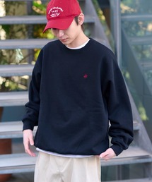 BEVERLY HILLS POLO CLUB | 【25年秋冬新作】【BEVERLY HILLS POLO CLUB】ワンポイント刺繍裏起毛クルーネックプルオーバー(スウェット)