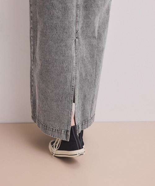 ADAM ET ROPE'(アダムエロペ)の「【WEB限定】ドロストネックデニムワンピース(ワンピース・レディース・ブラック系その他/ブルー系その他4・36/38)」の10枚目の写真