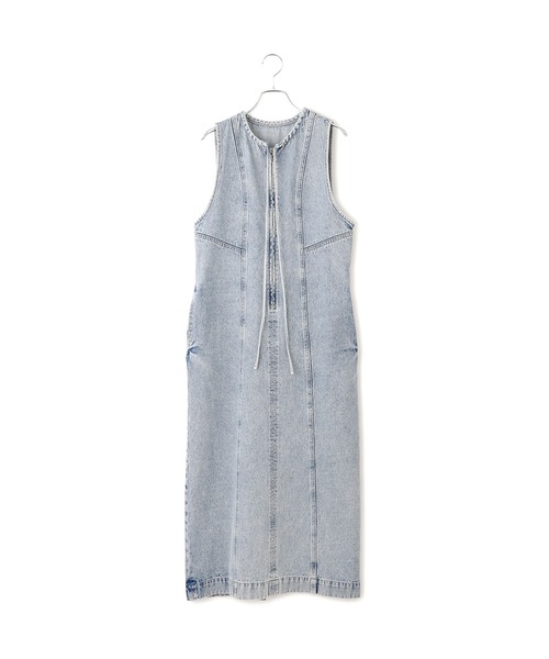 ADAM ET ROPE'(アダムエロペ)の「【WEB限定】ドロストネックデニムワンピース(ワンピース・レディース・ブラック系その他/ブルー系その他4・36/38)」の15枚目の写真