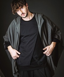 NO ID.（ノーアイディ）の「【NO ID.】Drawstring Hooded Poncho / ドローストリングス フーデッド ポンチョ（ポンチョ）」