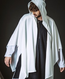 NO ID.（ノーアイディ）の「【NO ID.】Drawstring Hooded Poncho   ドローストリングス フーデッド ポンチョ（ポンチョ）」
