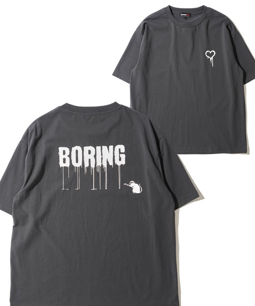 BRANDALISED(ブランダライズド)の「【BRANDALISED/ブランダライズド】グラフィティアートプリント クルーネックTシャツ 冷感天竺(Tシャツ/カットソー・メンズ・ブラック/チャコールグレー/アイボリー・MEDIUM/X-LARGE/LARGE)」の3枚目の写真