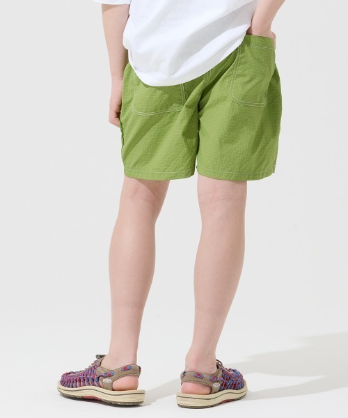 KRIFF MAYER Kid's Collection(クリフメイヤーキッズコレクション)の「【水陸両用】リップストップチェックショーツ(その他パンツ・キッズ・ブラック/ライトグリーン/ネイビー/ベージュ・160/150/170/130/120/140)」の6枚目の写真