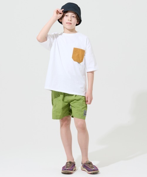 KRIFF MAYER Kid's Collection(クリフメイヤーキッズコレクション)の「【水陸両用】リップストップチェックショーツ(その他パンツ・キッズ・ブラック/ライトグリーン/ネイビー/ベージュ・160/150/170/130/120/140)」の7枚目の写真