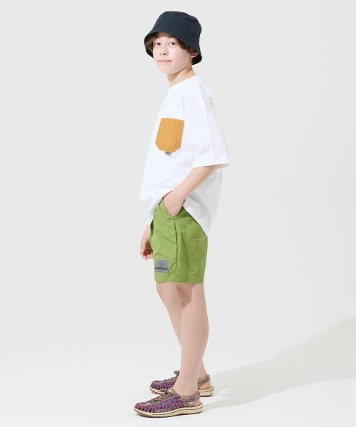 KRIFF MAYER Kid's Collection(クリフメイヤーキッズコレクション)の「【水陸両用】リップストップチェックショーツ(その他パンツ・キッズ・ブラック/ライトグリーン/ネイビー/ベージュ・160/150/170/130/120/140)」の8枚目の写真