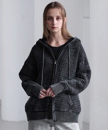 CLEL | 【CLEL】3D Full-Zip Knit Hoodie / 3Dフルジップニットパーカー(パーカー)