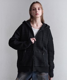 CLEL(�N���C��)�́yCLEL�z3D Full-Zip Knit Hoodie / 3D�t���W�b�v�j�b�g�p�[�J�[(�p�[�J�[)
