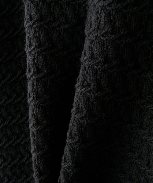 CLEL（クレイル）の「【CLEL】3D Full-Zip Knit Hoodie / 3Dフルジップニットパーカー（パーカー・メンズ・グレー系/ネイビー系/ブラック・L/M/S/XS）」の6枚目の写真