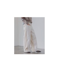 バックスウェットデニムパンツ