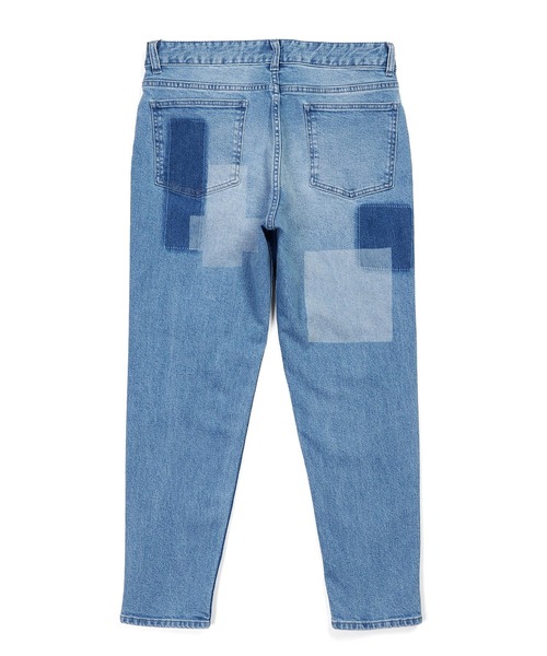 The DUFFER of ST.GEORGE（ザダファーオブセントジョージ）の「LASER PROCESSED＆EMBROIDERY SLIM FIT DENIM：レーザー加工＆刺繍 スリムフィットジーンズ（デニムパンツ・メンズ・インディゴブルー/ライトインディゴブルー・LARGE/MEDIUM/SMALL/X-LARGE）」の14枚目の写真