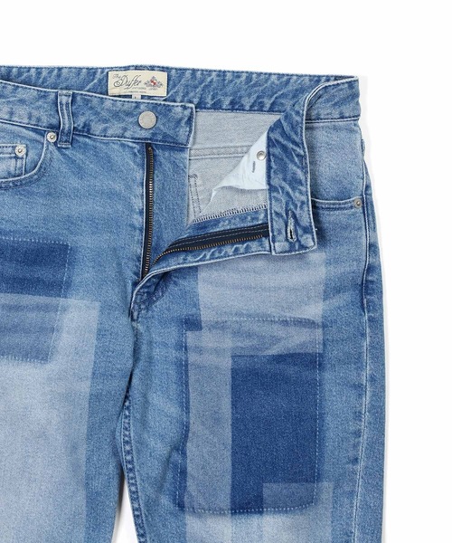 The DUFFER of ST.GEORGE(ザダファーオブセントジョージ)の「LASER PROCESSED&EMBROIDERY SLIM FIT DENIM:レーザー加工&刺繍 スリムフィットジーンズ(デニムパンツ・メンズ・インディゴブルー/ライトインディゴブルー・LARGE/MEDIUM/SMALL/X-LARGE)」の16枚目の写真