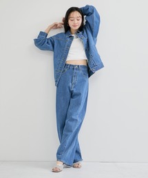 LE CERCLE par rope'（ルセルクルパーロペ）の「KUROKIデニムジャケット/セットアップ対応（デニムジャケット）」