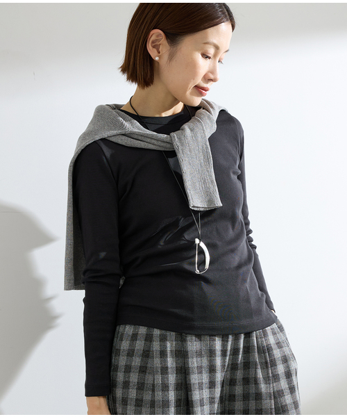 IENA（イエナ）の「オーガニックフライスプルオーバー（Tシャツ/カットソー・レディース・ホワイト/レッド/ブラック・FREE）」の8枚目の写真