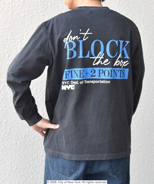 GOOD ROCK SPEED(グッドロックスピード)の「GOOD ROCK SPEED: NYC グラフィック プリント Tシャツ(ロンT)◇(Tシャツ/カットソー・メンズ・ブラック/ホワイト・MEDIUM/LARGE/X-LARGE)」の12枚目の写真