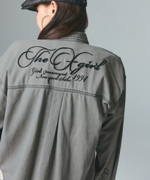 X-girl | SCRIPT LOGO BLEACHED DENIM SHIRT(シャツ/ブラウス)