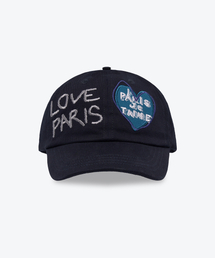 WESKEN（ウェスケン）の「LOVE PARIS WASHED BALL CAP (NAVY)（キャップ）」