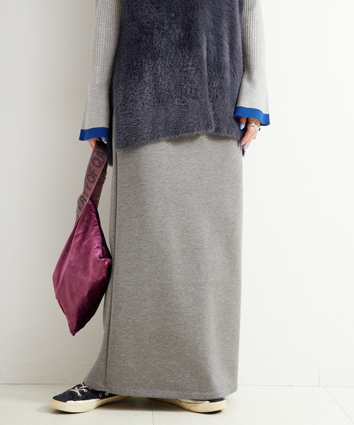 B.C STOCK（ベーセーストック）の「《追加3》《2点セット》手洗い可 / ショートシャギーベスト+ダンボールスカート（スカート・レディース・ネイビー/ブラウン/アイボリー・FREE）」の17枚目の写真