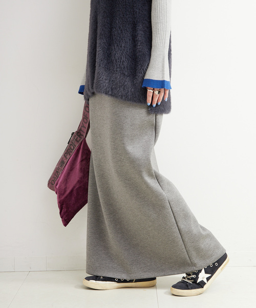 B.C STOCK（ベーセーストック）の「《追加3》《2点セット》手洗い可 / ショートシャギーベスト+ダンボールスカート（スカート・レディース・ネイビー/ブラウン/アイボリー・FREE）」の18枚目の写真