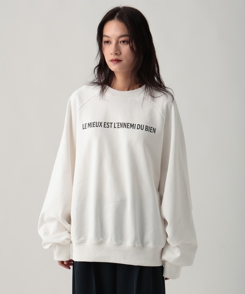 Elura（エルーラ）の「袖コンロゴスウェット/645449（スウェット・レディース・ブラウン/ライトグレー/オフホワイト・FREE）」の19枚目の写真