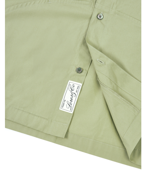 LORES（ロアス）の「Cotton Pocket S/S Shirt - Khaki（シャツ/ブラウス・レディース・その他・M/L/XL）」の4枚目の写真