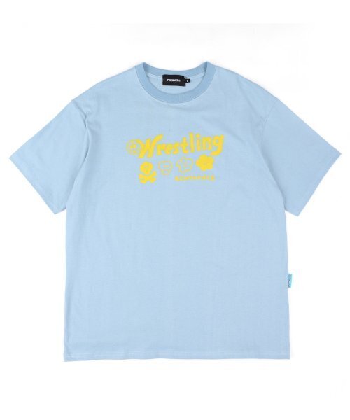 PIECEMAKER（ピースメーカー）の「[EZwithPIECE] WRESTLING TEE (SKY BLUE)（Tシャツ/カットソー・レディース・その他・L/M）」の2枚目の写真