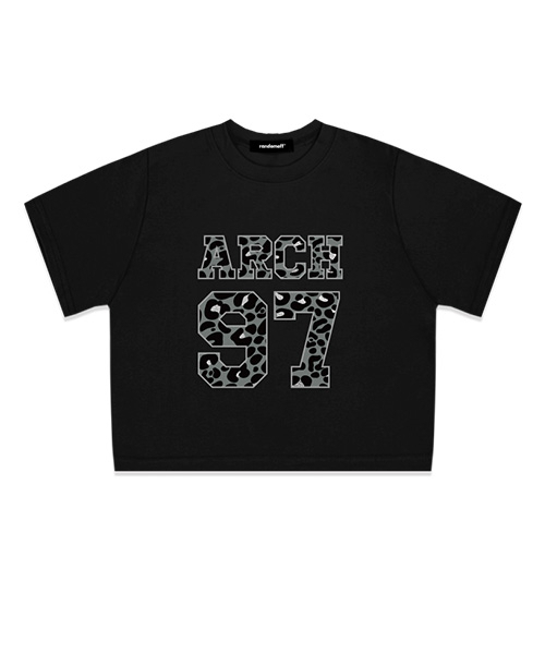 RANDOMOFF(ランダムオフ)の「レオパードアーチクロップTシャツ(2color)(Tシャツ/カットソー・レディース・その他・FREE)」の2枚目の写真