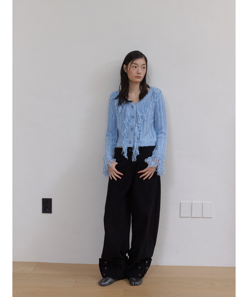 ASURA（アスラ）の「HAILEY TASSEL CADIGAN (SKY BLUE)（カーディガン/ボレロ・レディース・その他・ONE SIZE）」の2枚目の写真