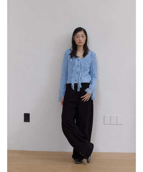 ASURA（アスラ）の「HAILEY TASSEL CADIGAN (SKY BLUE)（カーディガン/ボレロ・レディース・その他・ONE SIZE）」の3枚目の写真