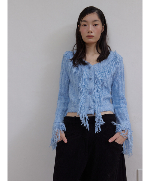 ASURA（アスラ）の「HAILEY TASSEL CADIGAN (SKY BLUE)（カーディガン/ボレロ・レディース・その他・ONE SIZE）」の6枚目の写真