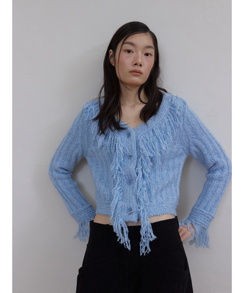 ASURA（アスラ）の「HAILEY TASSEL CADIGAN (SKY BLUE)（カーディガン/ボレロ・レディース・その他・ONE SIZE）」の7枚目の写真