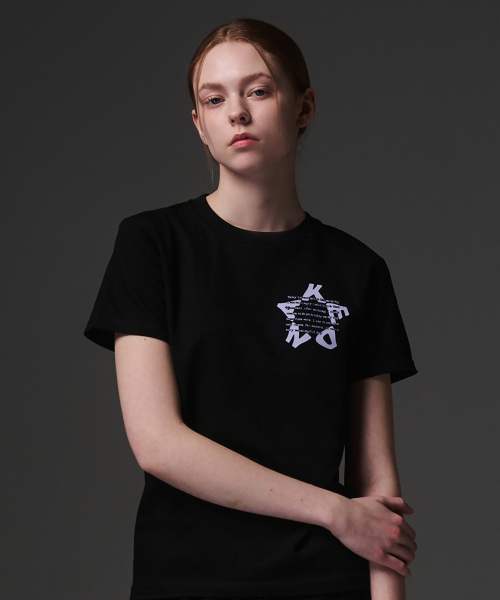 KENDA(ケンダ)の「KENDA STAR T-SHIRT (BLACK)(Tシャツ/カットソー・レディース・ブラック・S/M)」の1枚目の写真