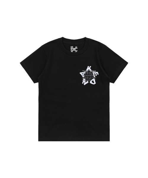 KENDA(ケンダ)の「KENDA STAR T-SHIRT (BLACK)(Tシャツ/カットソー・レディース・ブラック・S/M)」の2枚目の写真