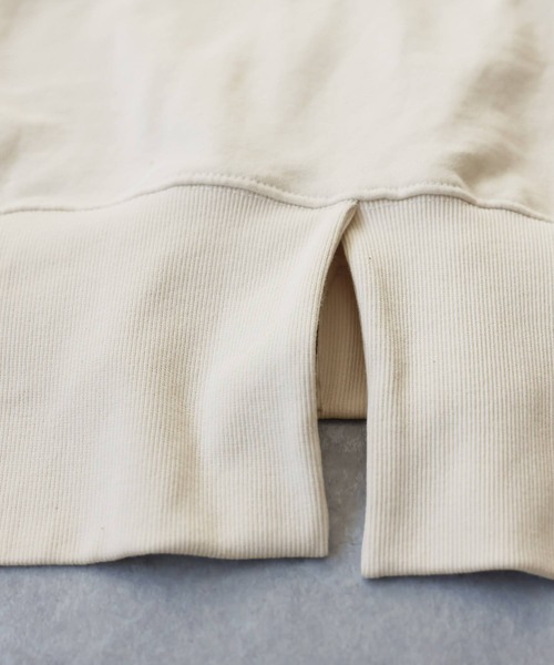 antiqua(アンティカ)の「裏毛 ジップアップパーカー(パーカー・レディース・アイボリー/ブラック・ONESIZE)」の14枚目の写真