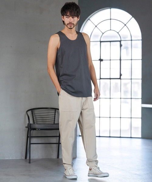 CAMBIO（カンビオ）の「mta601- COOLMAX Tank top タンクトップ(2026GIM-017)（タンクトップ・メンズ・チャコール/ブラック/ホワイト・S/M/L）」の8枚目の写真