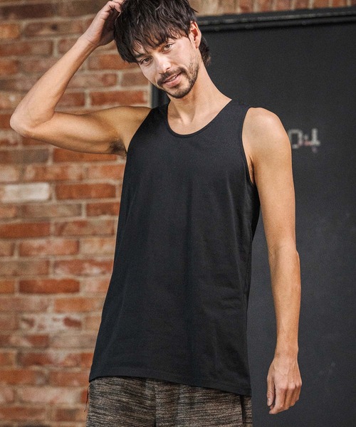CAMBIO（カンビオ）の「mta601- COOLMAX Tank top タンクトップ(2026GIM-017)（タンクトップ・メンズ・チャコール/ブラック/ホワイト・S/M/L）」の10枚目の写真