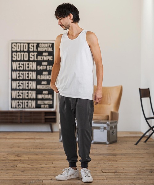 CAMBIO（カンビオ）の「mta601- COOLMAX Tank top タンクトップ(2026GIM-017)（タンクトップ・メンズ・チャコール/ブラック/ホワイト・S/M/L）」の21枚目の写真