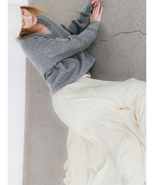 ATELIER NAIN(アトリエナイン)の「フローラルフレアスカート(SK-5058)(スカート・レディース・ブラック/アイボリー・MEDIUM/SMALL)」の4枚目の写真