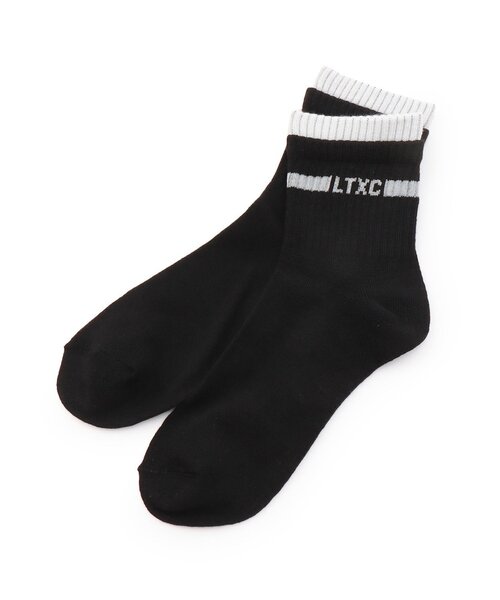 LOVETOXIC(ラブトキシック)の「【LTXC】カブセクルーソックス(ソックス/靴下・キッズ・ブラック/サックスブルー/オフホワイト/オレンジ・F)」の2枚目の写真
