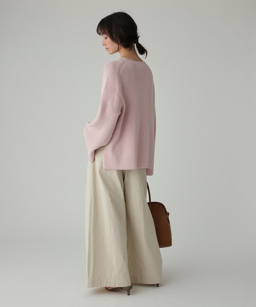 BABYLONE（バビロン）の「カタアゼニットプルオーバー（ニット/セーター・レディース・ブラウン/ピンク/ホワイト・フリー）」の21枚目の写真