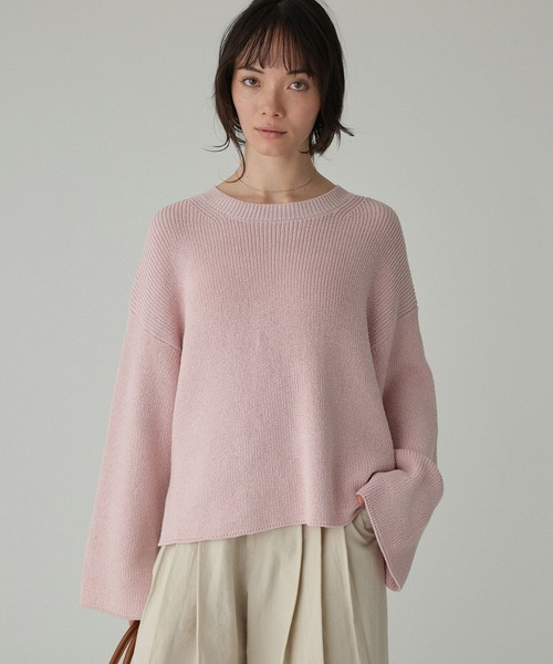 BABYLONE（バビロン）の「カタアゼニットプルオーバー（ニット/セーター・レディース・ブラウン/ピンク/ホワイト・フリー）」の22枚目の写真