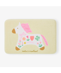 NONLOCAL（ノンローカル）の「[ノンローカル x ソルチ] フローラルポニーマット - ライトイエロー（ラグ/マット）」