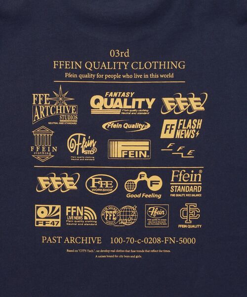 FFEIN（フェイン）の「【FFEIN（フェイン）】企業ロゴプリントオーバーサイズTシャツ / Tシャツ クルーネック 半袖 プリント（Tシャツ/カットソー・メンズ・アッシュグレー/ブラック/ホワイト/その他1/ネイビー/モカ・LARGE/MEDIUM/SMALL）」の12枚目の写真